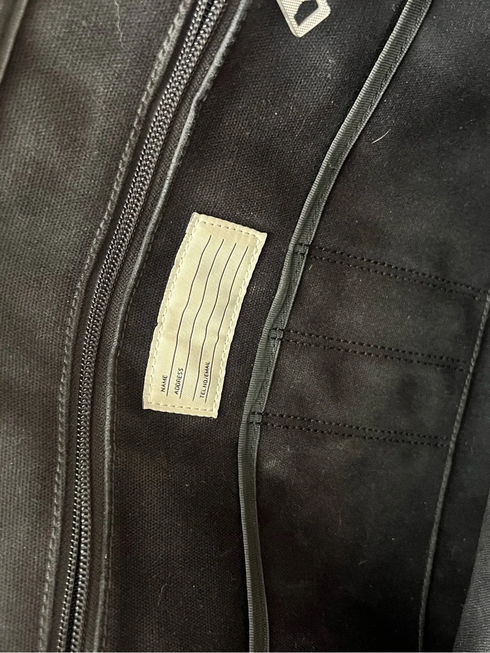 Jack Spade Black Waxed Cotton Briefcase